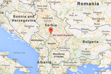 mapa kopaonik srbija